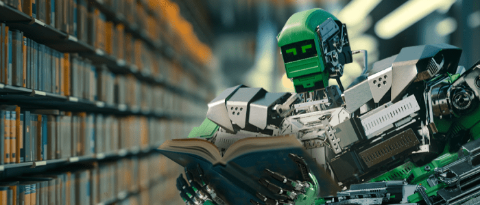 DM-50 character reading in a library