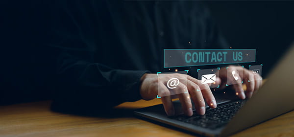 Contact us by forms, email, phone...