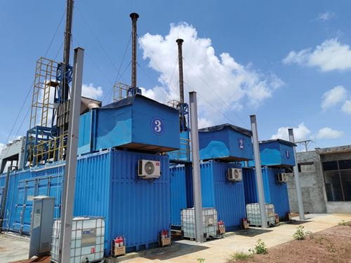 Biogaz landfill power plant in Heyuan city, China