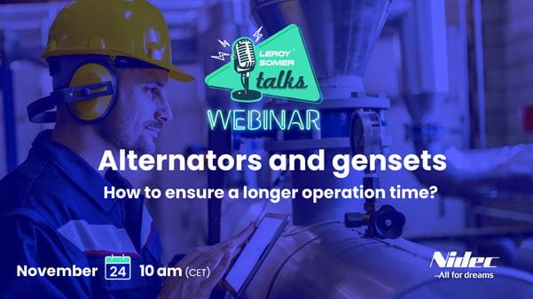 Webinar Alternators and Gensets / 2022-11-24